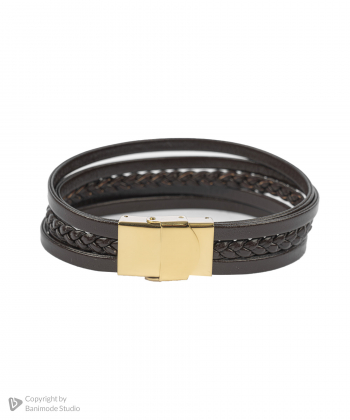 دستبند چرم طبیعی بیسراک Bisrk مدل LeatherBracelet-318N