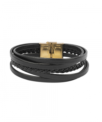 دستبند چرم طبیعی بیسراک Bisrk مدل LeatherBracelet-318N