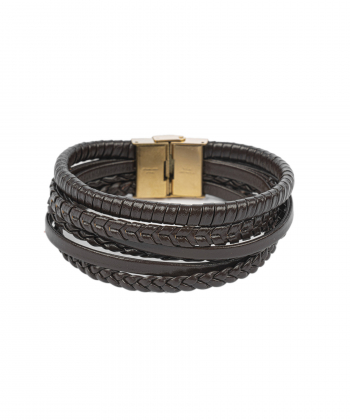 دستبند چرم طبیعی بیسراک Bisrk مدل LeatherBracelet-330N