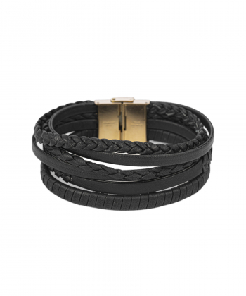 دستبند چرم طبیعی بیسراک Bisrk مدل LeatherBracelet-330At