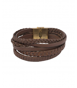 دستبند چرم طبیعی بیسراک Bisrk مدل LeatherBracelet-330At