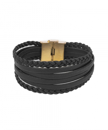 دستبند چرم طبیعی بیسراک Bisrk مدل LeatherBracelet-313At