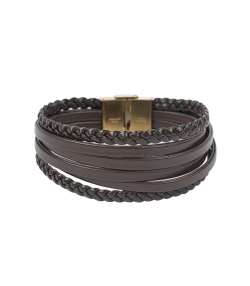 دستبند چرم طبیعی بیسراک Bisrk مدل LeatherBracelet-313N