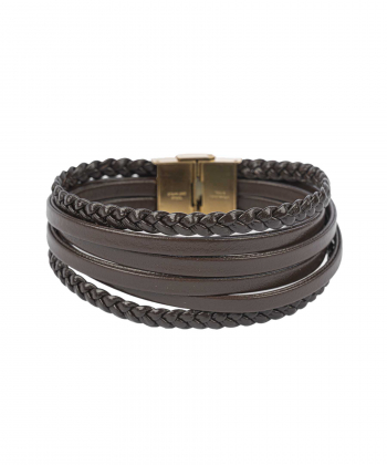 دستبند چرم طبیعی بیسراک Bisrk مدل LeatherBracelet-313N