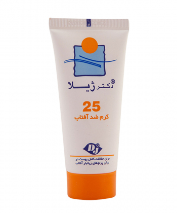 کرم ضدآفتاب بی رنگ SPF25 دکتر ژیلا Dr. Jila وزن 60 گرم