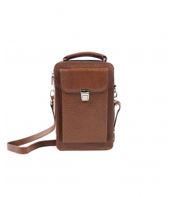 کیف مردانه چرم طبیعی بیسراک Bisrak مدل NL-Crossbody-D6-F