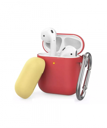 کاور سیلیکونی دو درب قلاب دار ایرپاد 1 و 2 آها استیل AHAStyle PT46 Case Airpods 1/2