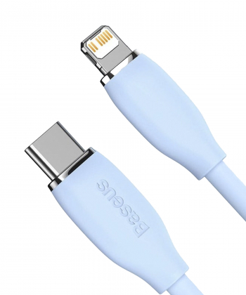 کابل یواس بی به لایتنینگ شارژ سریع و انتقال دیتا بیسوس Baseus CAGD000103 Jelly Liquid Silica Gel USB to iP Fast Charging Data Ca