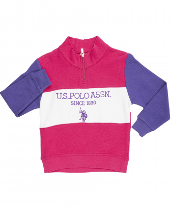 سویشرت دخترانه یو اس پولو کیدز US Polo Kids کد 4113B7