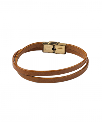 دستبند چرم طبیعی بیسراک Bisrak مدل LeatherBracelet-144N