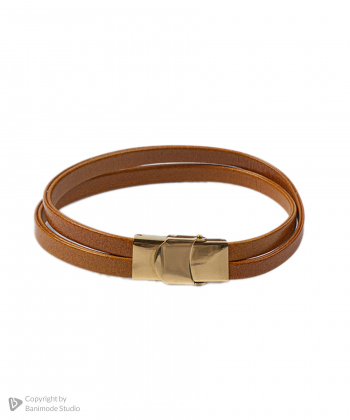 دستبند چرم طبیعی بیسراک Bisrak مدل LeatherBracelet-144N