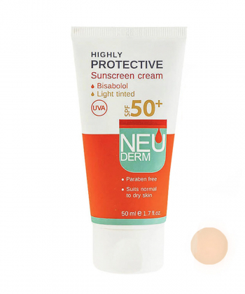 کرم ضد آفتاب SPF50 نئودرم Neuderm حجم 50 میلی لیتر