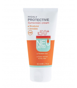 کرم ضد آفتاب SPF50 نئودرم Neuderm حجم 50 میلی لیتر