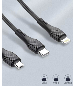 کابل تبدیل USB به microUSB کینگ استار مدل K02A طول 1.1 متر