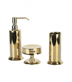 ست سرویس بهداشتی 3 پارچه دلفین Dolphin مدل brass-003