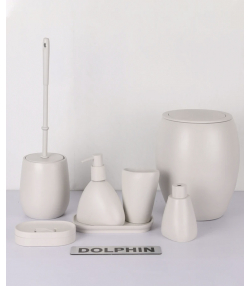 ست سرویس بهداشتی 7 پارچه دلفین Dolphin مدل FN-714-Cream