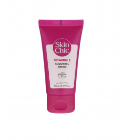 کرم ضدآفتاب اسکین شیک Skin Chic حاوی ویتامین E حجم 50 میلی لیتر