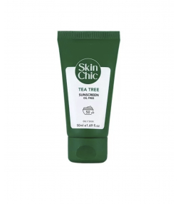 کرم ضدآفتاب spf50 اسکین شیک Skin Chic حاوی عصاره درخت چای حجم 50 میلی لیتر