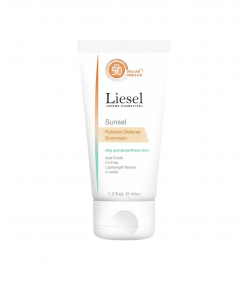 کرم ضدآفتاب spf50 بی رنگ لایسل Liesel مناسب پوست چرب حجم 40 میلی لیتر