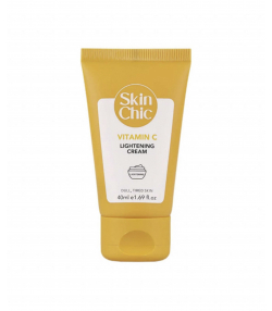 کرم روشن کننده پوست صورت اسکین شیک Skin Chic حاوی ویتامین C حجم 40 میلی لیتر