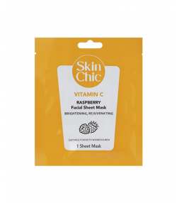 ماسک صورت ورقه ای ویتامین C اسکین شیک Skin Chic حاوی عصاره صدف وزن 25 گرم