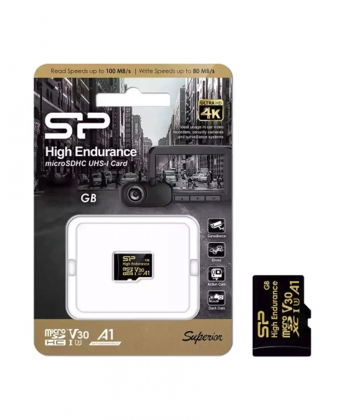 کارت حافظه MicroSDHC سیلیکون پاور مدل Golden Series High Endurance UHS-1 V30 A1 ظرفیت 128 گیگابایت