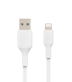 کابل تبدیل USB به لایتنینگ بلکین مدل CAA001bt1MBK2PK طول 1 متر بسته 2 عددی