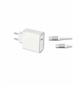 شارژر دیواری فورس مدل FPLICS65WGANCBLCCW به همراه کابل تبدیل USB-C