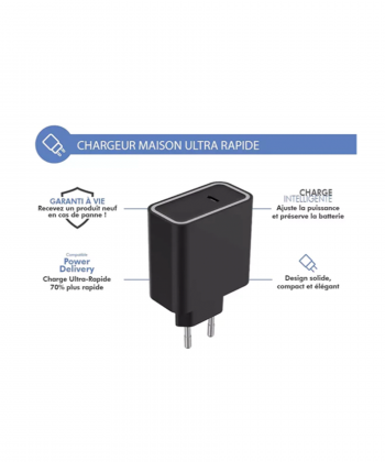 شارژر دیواری فورس مدل FPLICS1C45WPDB USB-C PD