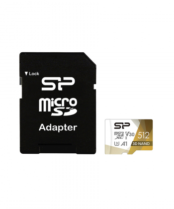 کارت حافظه microSDXC سیلیکون پاور مدل Superior Pro V30 A1 ظرفیت 512 گیگابایت به همراه آداپتور SD