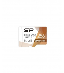 کارت حافظه microSDXC سیلیکون پاور مدل Superior Pro V30 A1 ظرفیت 256 گیگابایت به همراه آداپتور SD