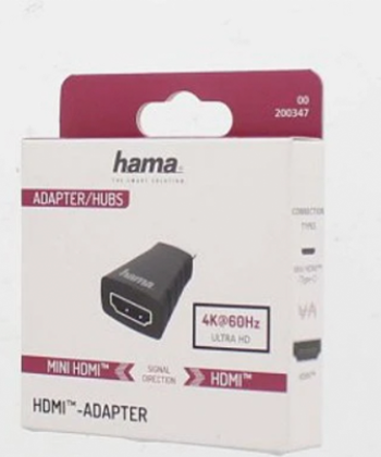 مبدل Mini HDMI به HDMI 4K هاما مدل 200347