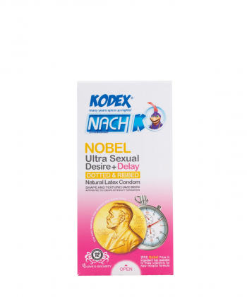 کاندوم تاخیری ناچ کدکس Nach Kodex مدل Nobel Ultra بسته 12 عددی