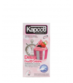 کاندوم تاخیری کاپوت Kapoot مدل Delay Fruity Cream بسته 12 عددی