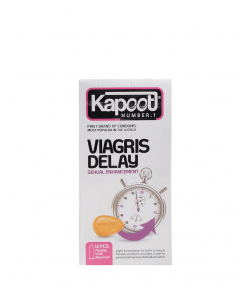 کاندوم تاخیری کاپوت Kapoot مدل Viagris Delay بسته 12 عددی