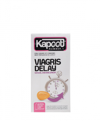 کاندوم تاخیری کاپوت Kapoot مدل Viagris Delay بسته 12 عددی