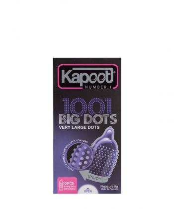 کاندوم خاردار کاپوت Kapoot مدل 1001Big Dots بسته 10 عددی