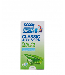 کاندوم نازک ناچ کدکس Nach Kodex مدل Classic Aloevera بسته 12 عددی