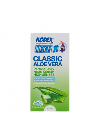 کاندوم نازک ناچ کدکس Nach Kodex مدل Classic Aloevera بسته 12 عددی