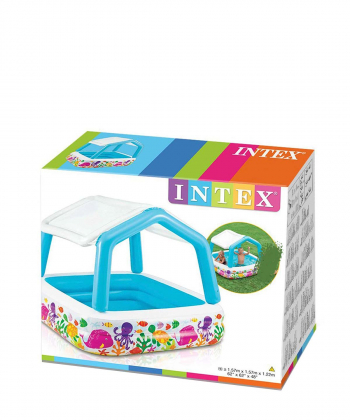 استخر بادی کودک اینتکس Intex طرح آکواریوم سایه بان دار