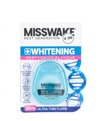 نخ دندان فوق العاده نازک میسویک Misswake مدل Whitening طول 50 متر