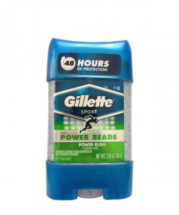 ژل ضد تعریق مردانه ژیلت Gillette مدل Power Rush وزن 80 گرم