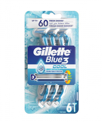 خودتراش ژیلت Gillette مدل Blue3 Cool بسته 6 عددی