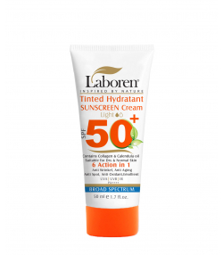 کرم ضد آفتاب رنگی مناسب پوست خشک لابورن Laboren با SPF50 حجم 50 میلی لیتر