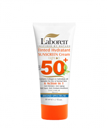 کرم ضد آفتاب رنگی مناسب پوست خشک لابورن Laboren با SPF50 حجم 50 میلی لیتر