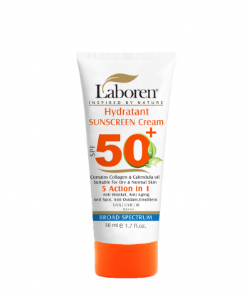 کرم ضد آفتاب بی رنگ مناسب پوست خشک لابورن Laboren با SPF50 حجم 50 میلی لیتر