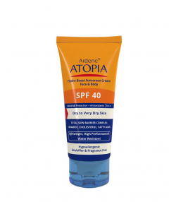 کرم ضد آفتاب بی رنگ رطوبت رسان SPF40 آردن اتوپیا Ardene Atopia حجم 50 میلی لیتر