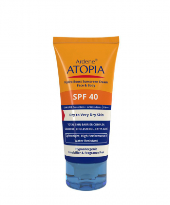 کرم ضد آفتاب بی رنگ رطوبت رسان SPF40 آردن اتوپیا Ardene Atopia حجم 50 میلی لیتر