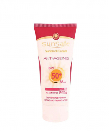 کرم ضد آفتاب و ضد چروک +SPF50 سان سیف Sun Safe وزن 50 گرم