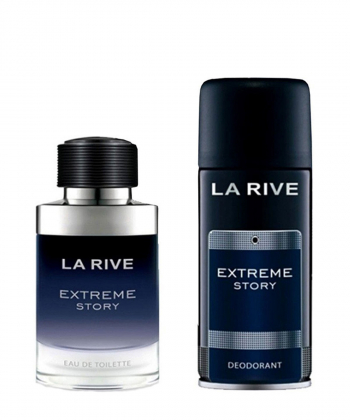 ست عطر و اسپری دئودورانت مردانه لا ریو La Rive مدل Extreme Story حجم 75 میلی لیتر